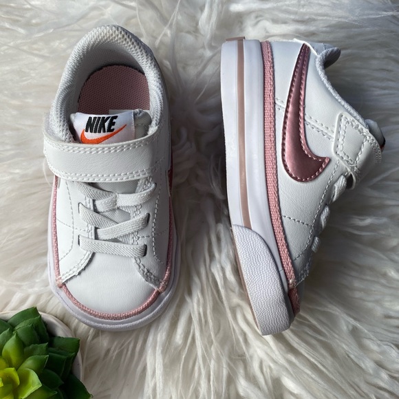 Nike Shoes Toddler Baby Girls Nike Court Legacy Pinkwhite Sneakers